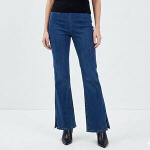 Guess Jeans Flare Side Zip Stretchy Bootcut Y2K Mid Wash Blue Size 29 USA